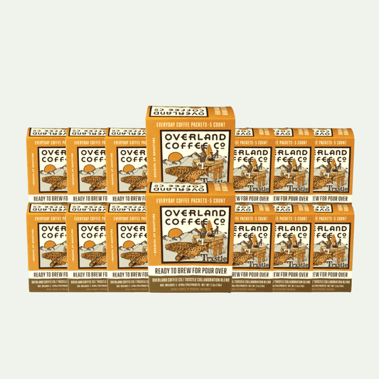 Overland Coffee Co. Pour Over Coffee Packets - Bulk Case of 12
