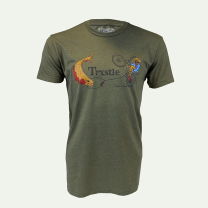 Trxstle Pedal Cowboy Tee L / Military Green
