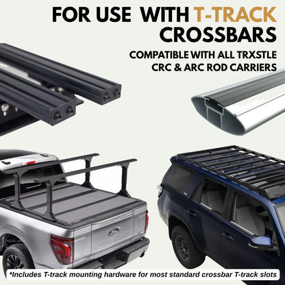 Universal T-Track Mounting Kit | Fits ARC & CRC Rod Carriers