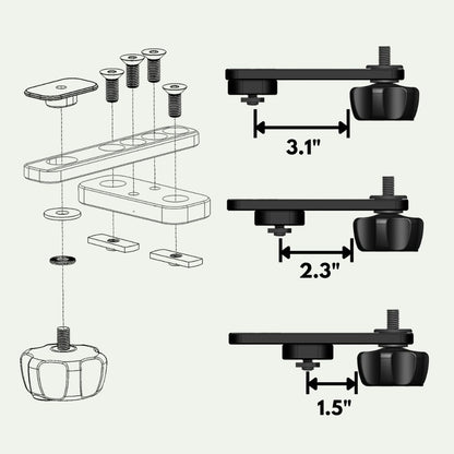 CRC System T-Slot Mounts
