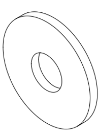 T-Slot Mount - Large Flat Washer