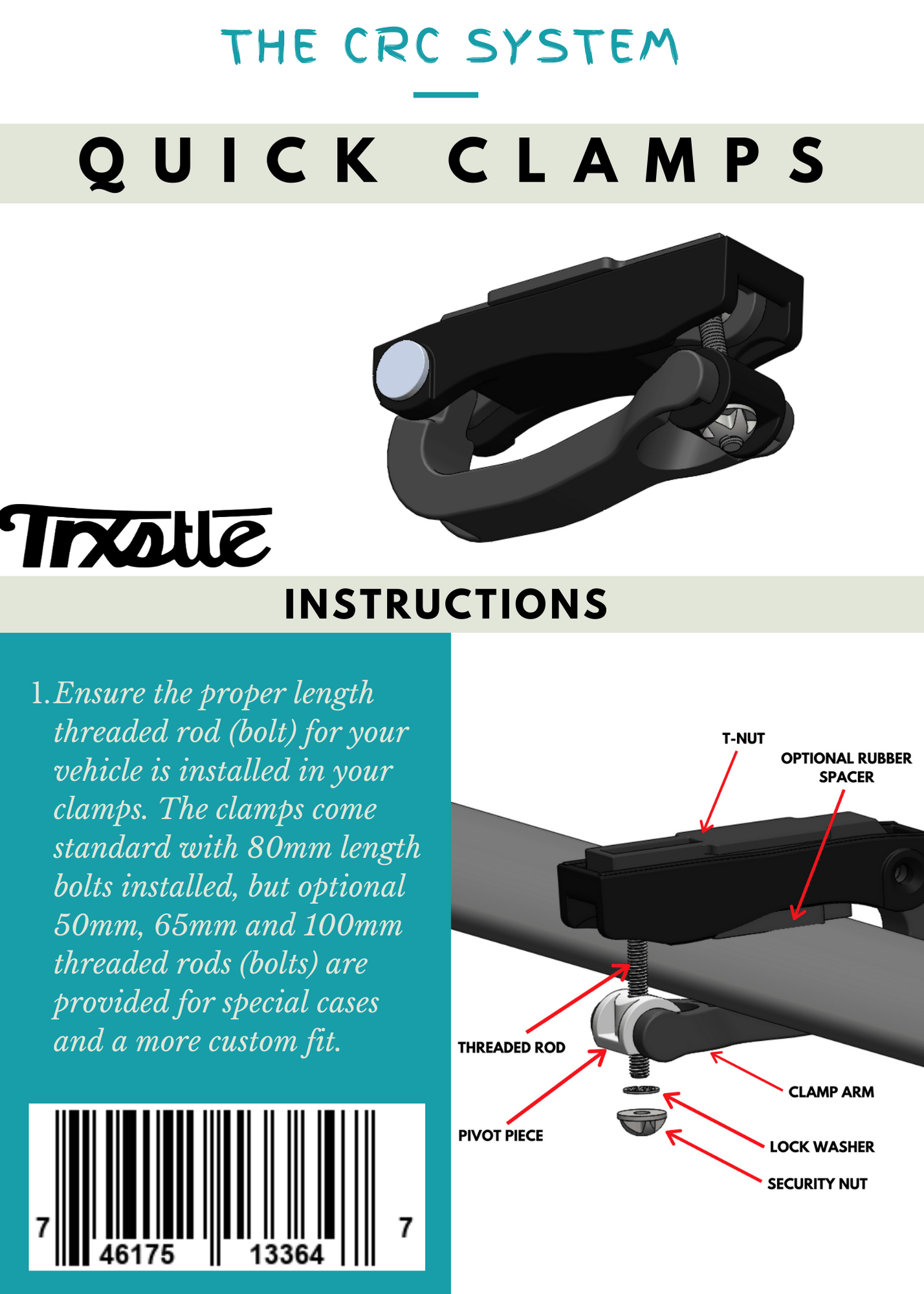 Trxstle CRC System Clamps