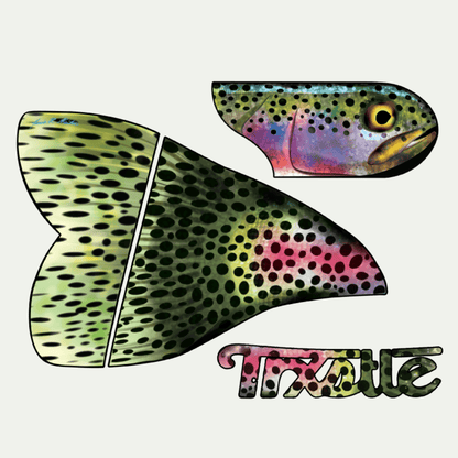 Trxstle Rainbow Trout Fish Skin Right Side