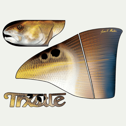 Trxstle Redfish Fish Skin Left Side