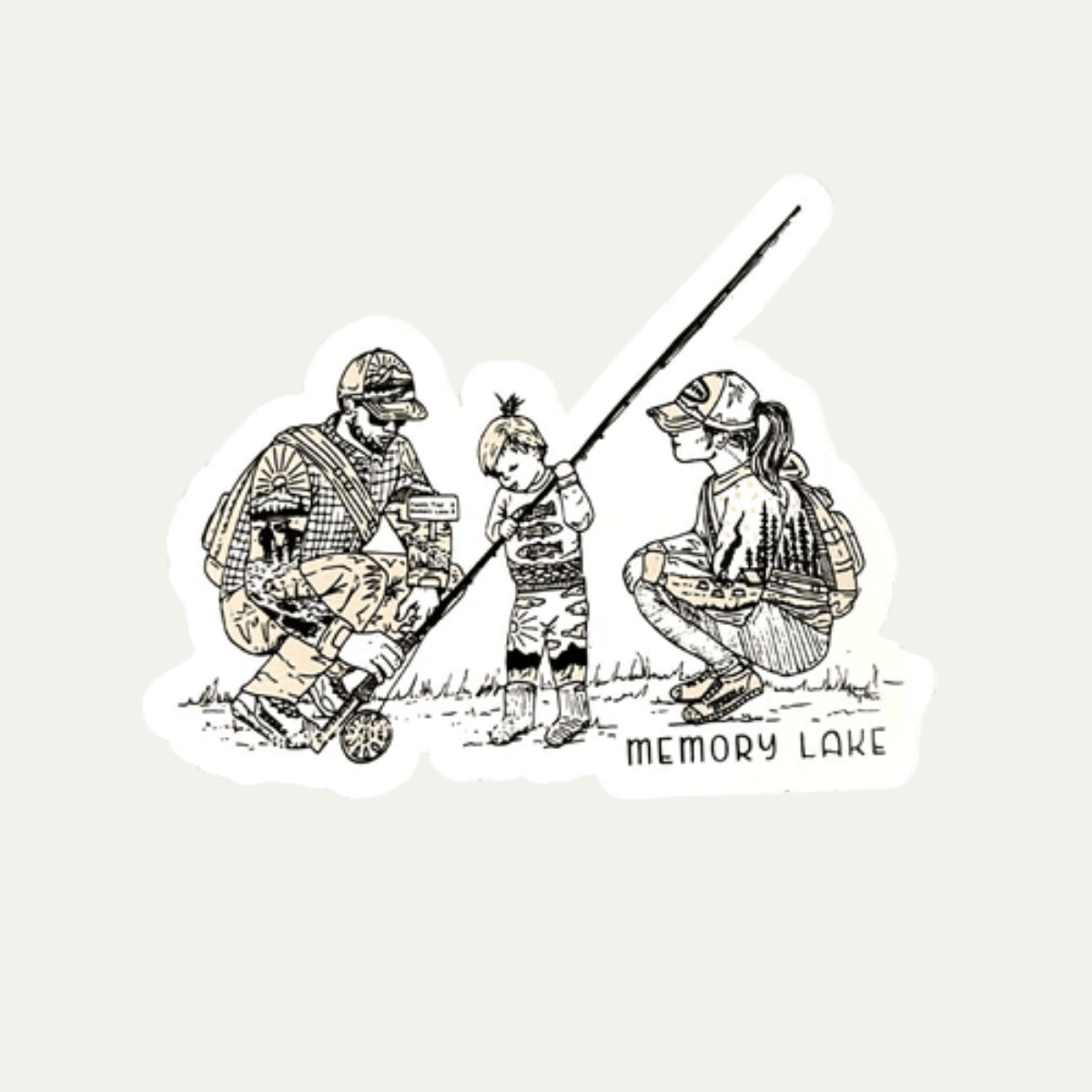 Trxstle River Bum Stickers