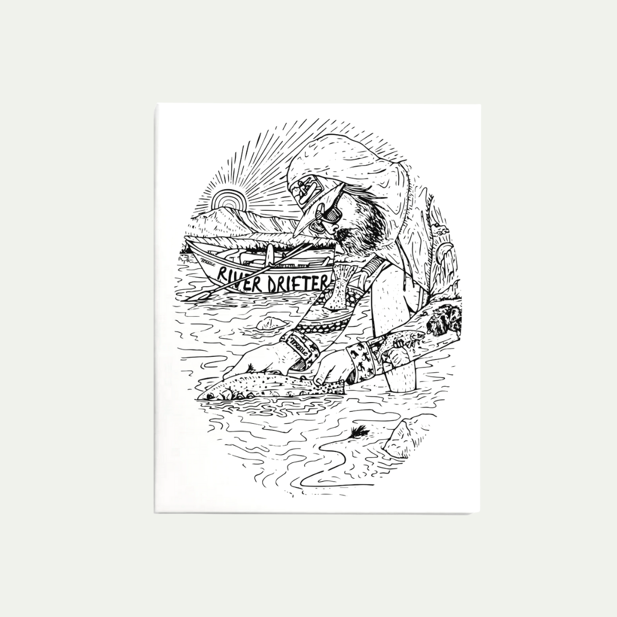 Trxstle River Drifter Print