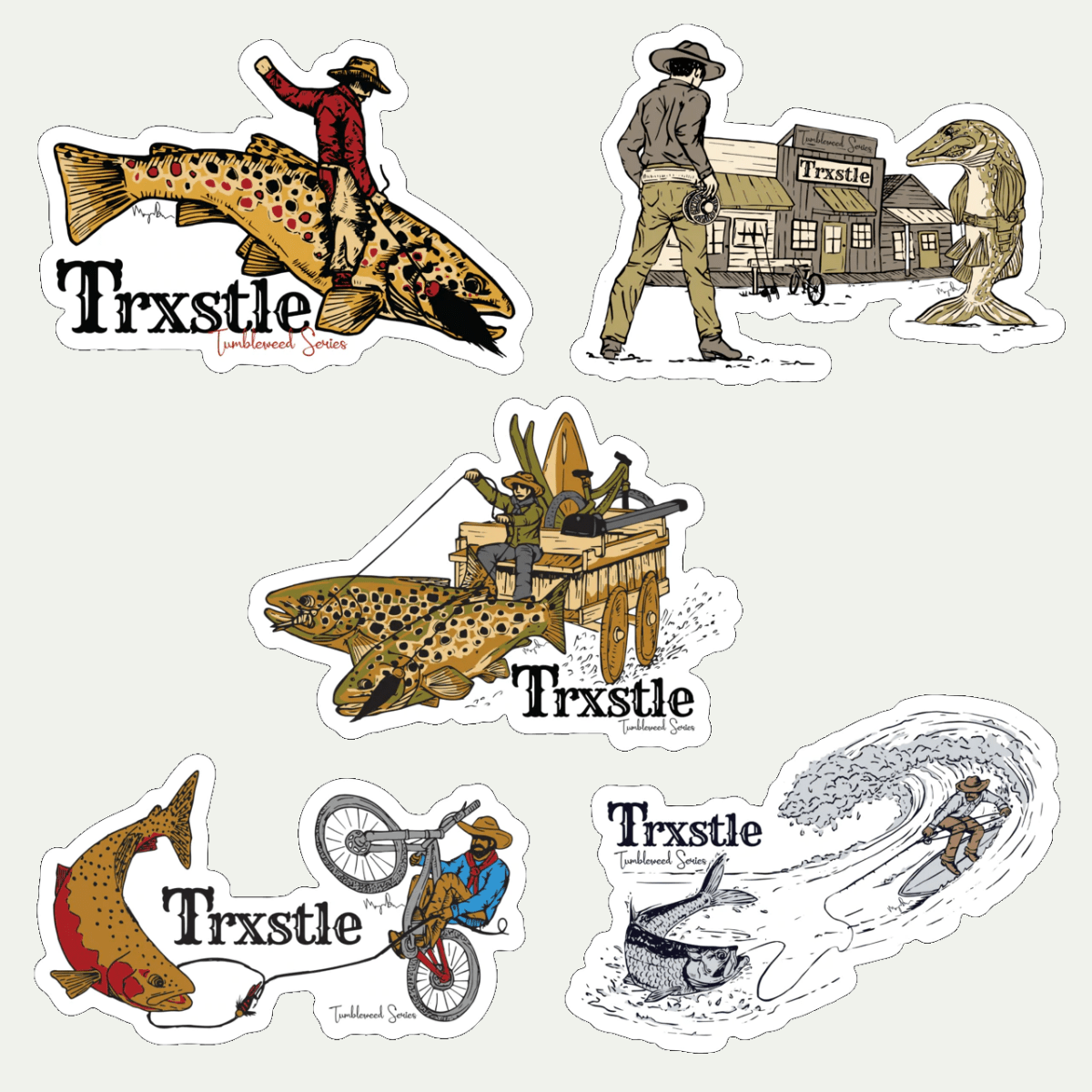 Trxstle Tumbleweed Stickers